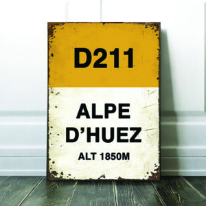 alpe d'huez cycling road sign