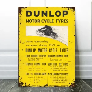 vintage motorcycle sign
