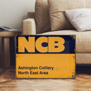 old colliery mining sign