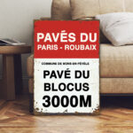paris roubaix cycling sign