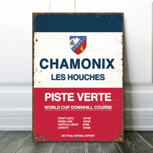 chamonix ski sign