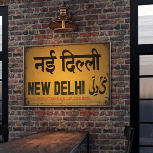 vintage indian rail signage