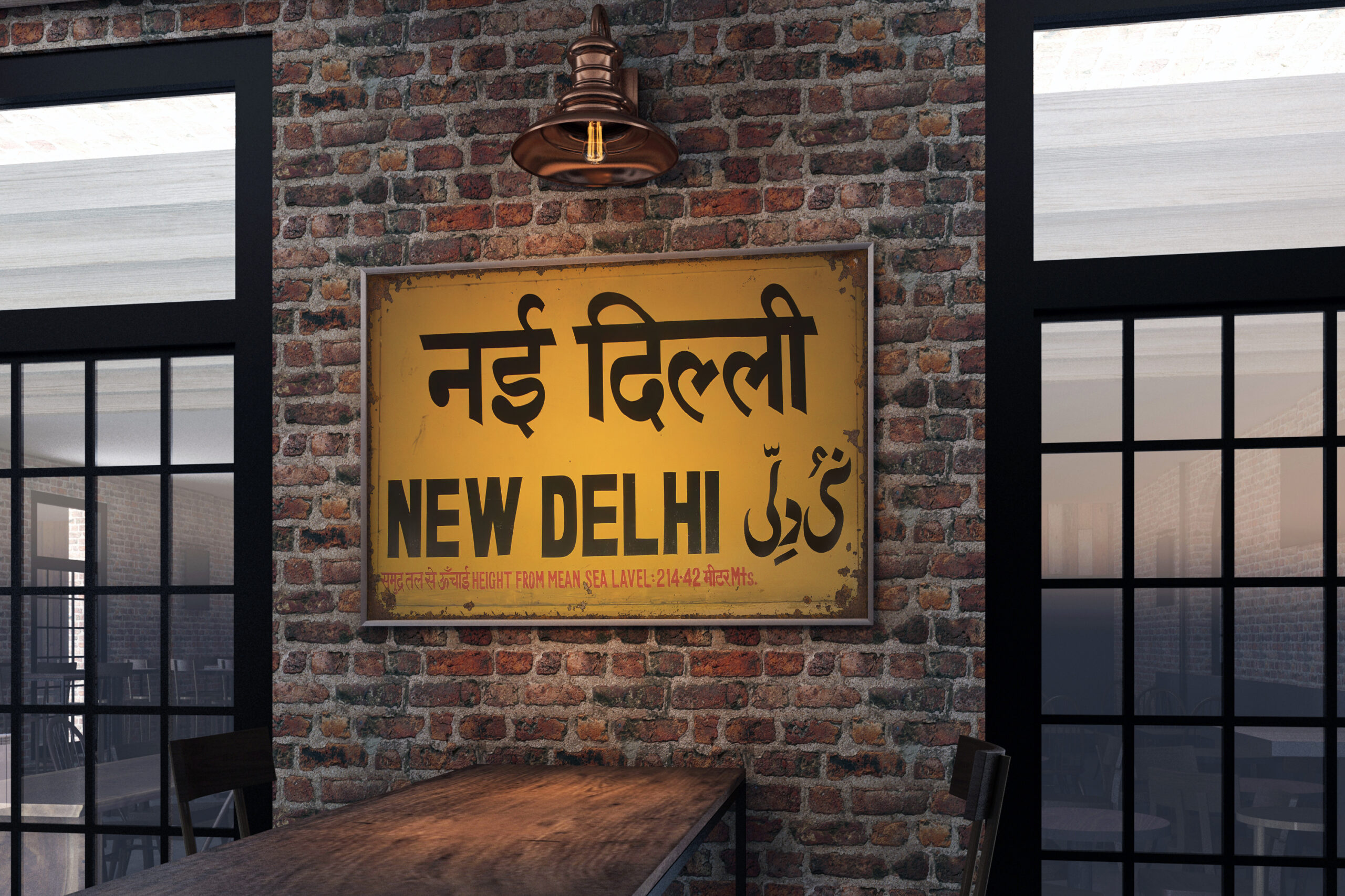 vintage indian rail signage