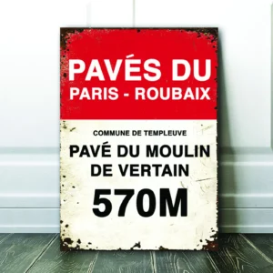 paris roubaix cycle sign