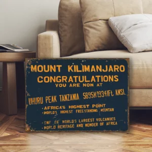 kilimanjaro sign
