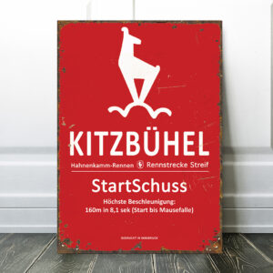 kitzbuhel skiing sign