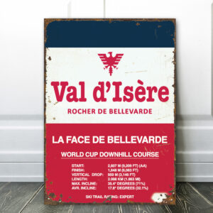 val disere ski sign