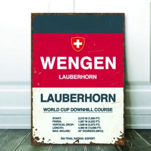 wengen ski sign