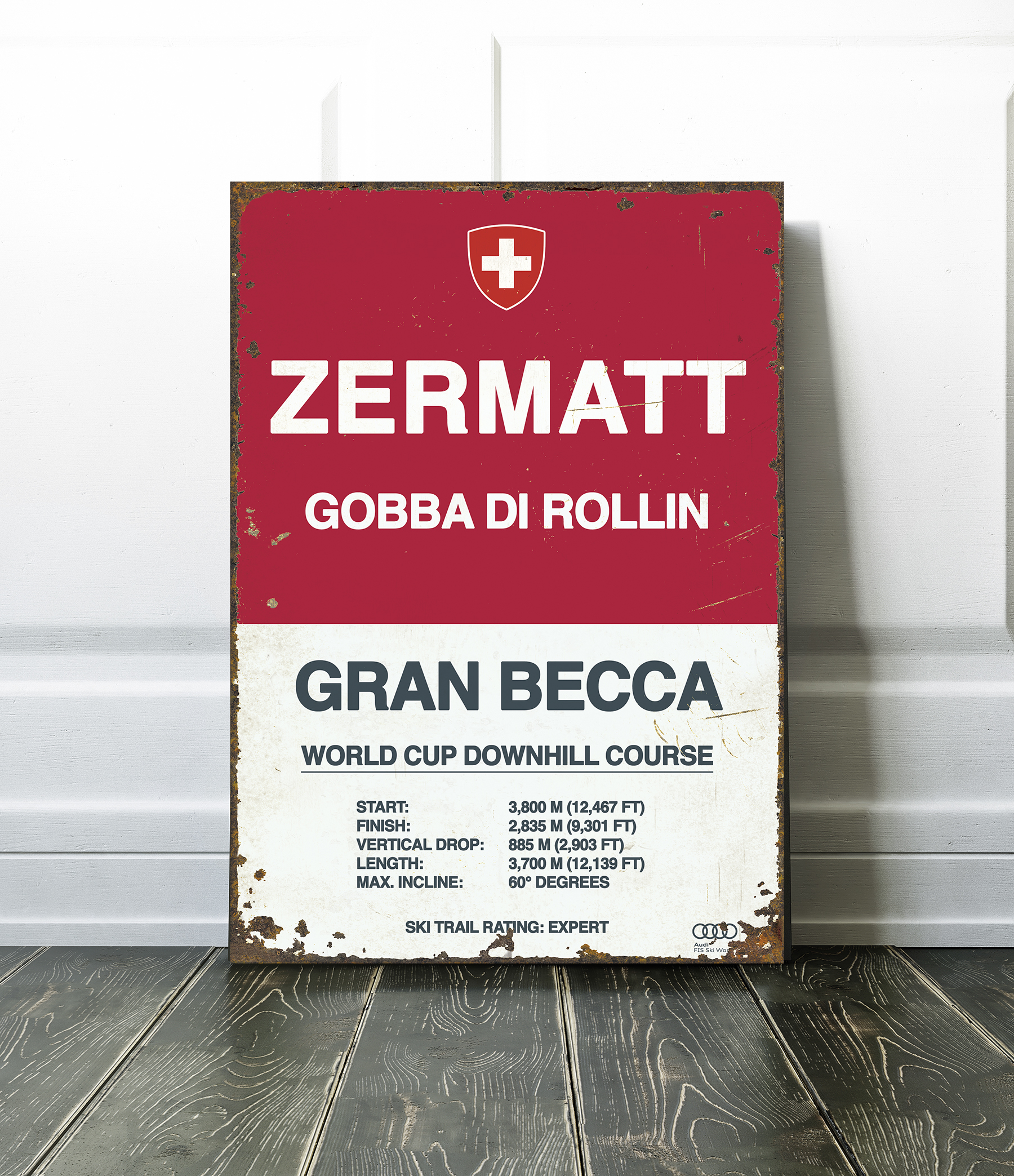 zermatt ski sign