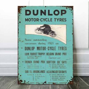 vintage motorcycle racing poster