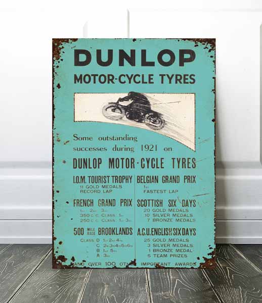 vintage motorcycle racing poster