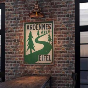 ardennes hiking sign