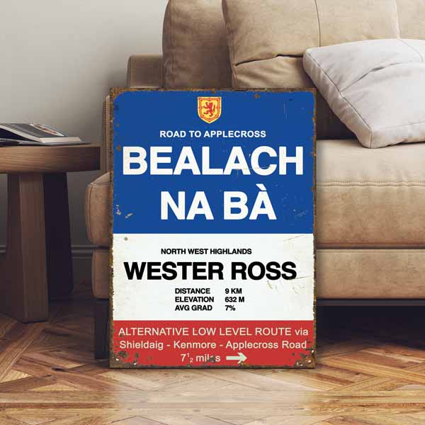 north coast 500 cycle race sign