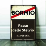 Bormio passo dello Stelvio sign