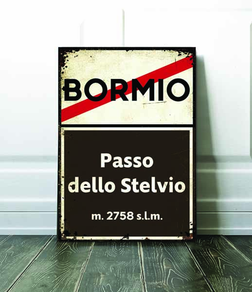 Bormio passo dello Stelvio sign