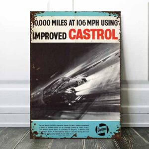 jaguar castrol racing poster