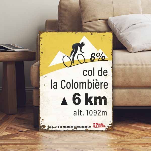 Tour de France road sign