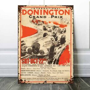 vintage donnington racing poster