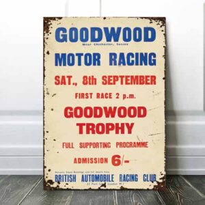 vintage goodwood poster