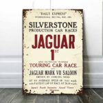 vintage jaguar racing sign