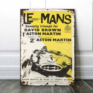 vintage Le Mans aston martin poster