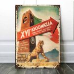 vintage mille miglia poster sign
