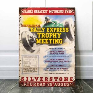 vintage silverstone poster