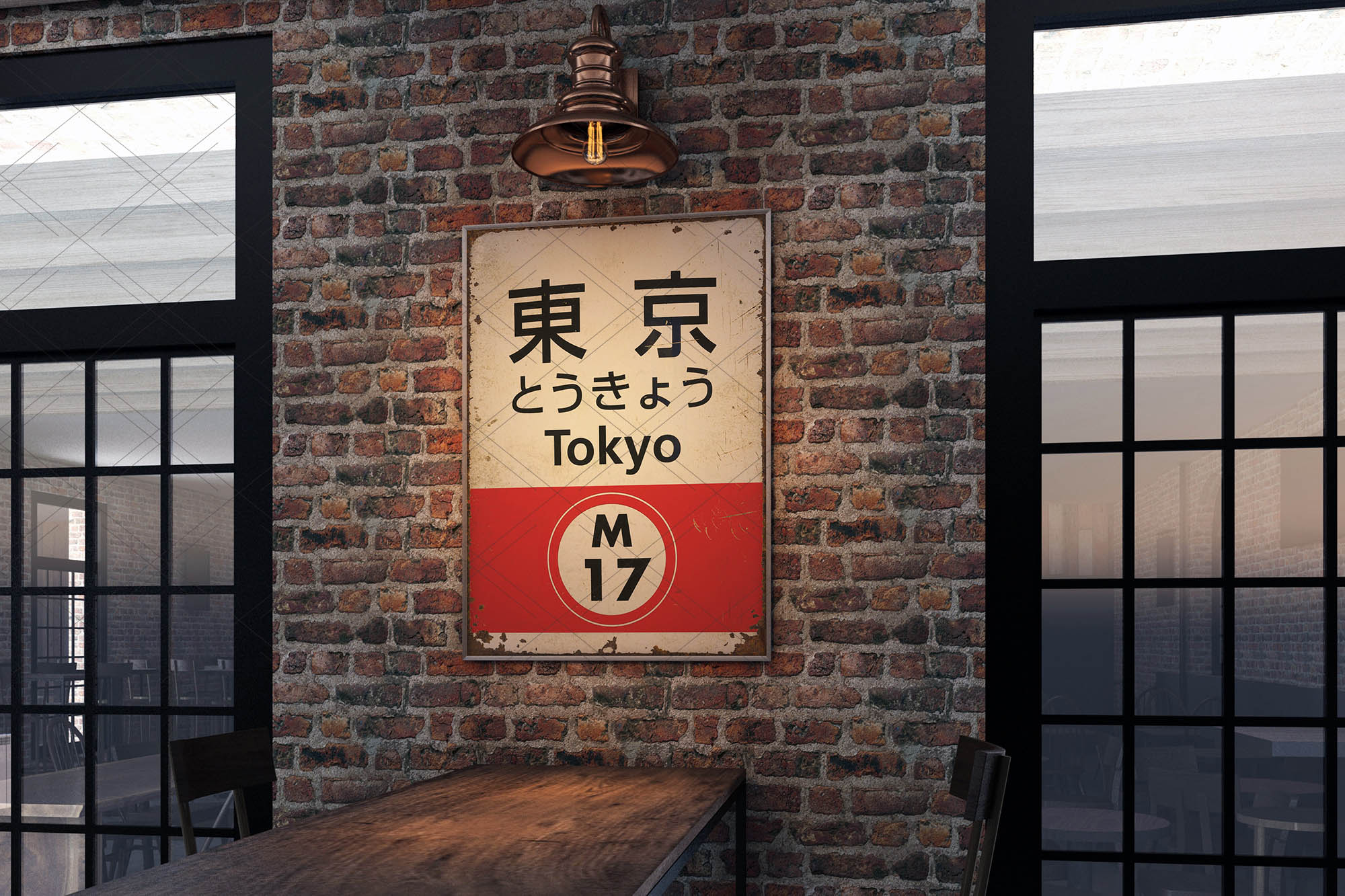 old japanese signboard