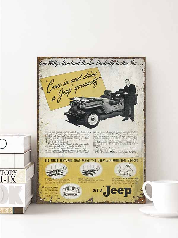 old willys jeep advert