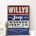 willys jeep dealer sign
